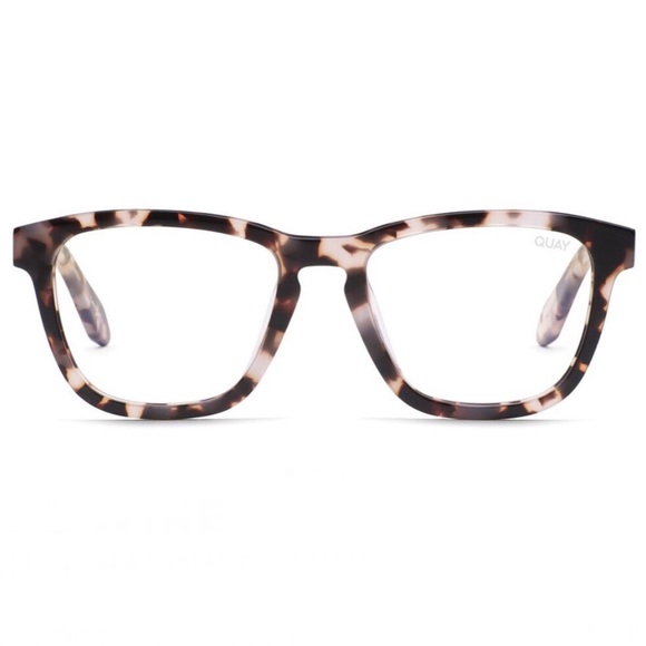 QUAY Hardwire Blue Light Glasses Milky Tortoise Frame Bluelight Blocking Lens - Picture 8 of 8